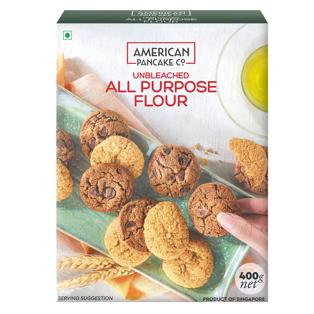 Unbleached All Purpose Flour (400g) | No Preservatives Or Bleach | Milled from Premium Quality Grains | Product of Singapore |
