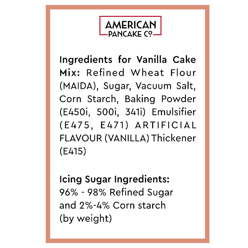 Moist & Light, Vanilla Cake Mix | Includes Icing Sugar Sachets | Eggless | Product of Singapore |