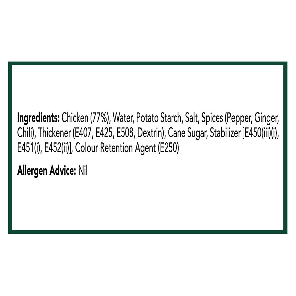 El-Dina Chicken Cheese Meat Loaf ingredients