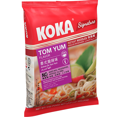 KOKA Signature Tom Yum Noodles (85g ) | Pack of 4 | Instant Noodles | Original Koka Noodles from Singapore |