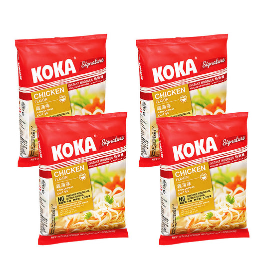 KOKA Signature Chicken Flavoured Noodles(85g)  | Pack of 4 | Instant Noodles | Original Koka Noodles from Singapore |